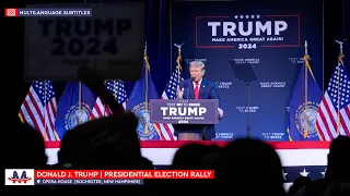 🇺🇸 Donald Trump | Full speech at rally in Rochester, New Hampshire (Spanish Subtitles) [CC]