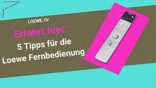 5 Tipps für Loewe TV-Fernbedienung