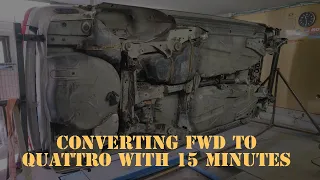 Audi 80 B4 FWD to QUATTRO conversion | Wolf Garage