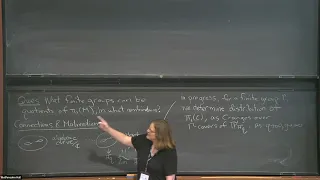 Finite Quotients of 3-manifold Fundamental Groups, and Unramified.... - Melanie Matchett Wood