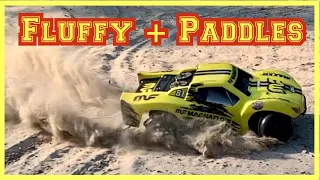 Fluffy plus Paddles…. FUN