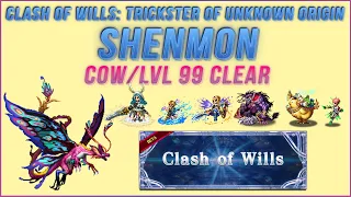 FFBE Shenmon LVL 9 Echelon 5 [COW] [NO MOD] [Trickster of Unknown Origin] [ESTHER and Tidus]