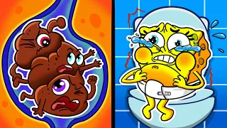 Good and Bad Toilet Problems - Baby Spongebob Life || Spongebob Squarepants Animation