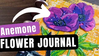 A is for Anemone | A-Z flower art journal