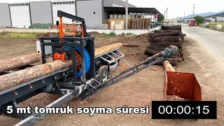 YENİ NESİL MOBİL TOMRUK SOYMA MAKİNESİ