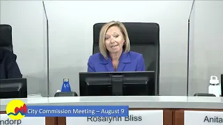 City Commission Meeting - August 9, 2022