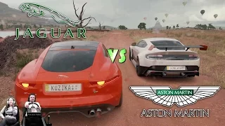 Aston Martin VS Jaguar - Forza Horizon 3 на руле Fanatec CSL Elite