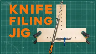 Making a Knife Filing Jig for Perfect Bevel Grinding Without a Belt Grinder