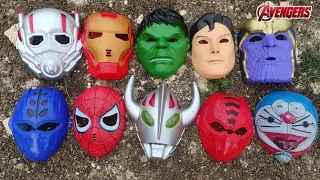 Various Marvel Avengers Superhero masks, Spider-man, Captain America, Batman, Thanos, Hulk, Thor