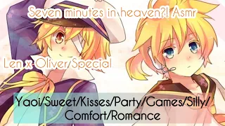 Seven Minutes in Heaven Asmr! (Len x Oliver Special) 🌈