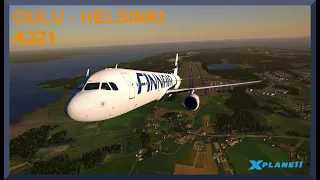 Oulu (EFOU) to Helsinki (EFHK) | Airbus A321 | X-Plane 11