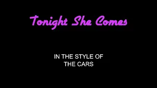 The Cars - Tonight She Comes - Karaoke - With Backing Vocals