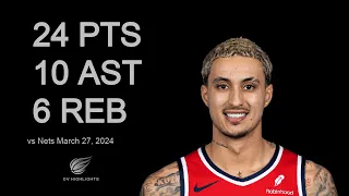 Kyle Kuzma vs Nets 24 pts 10 ast 6 reb | March 27, 2024 |