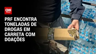 PRF encontra toneladas de drogas em carreta com doações | CNN ARENA