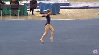 Whitney Bjerken's gymnastics evolution (Floor)