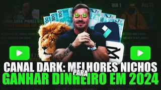 7 NICHOS DE CANAL DARK QUE EU CRIARIA EM 2024 PARA GANHAR DINHEIRO NO YOUTUBE!