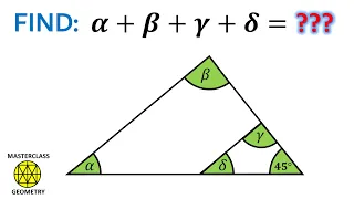 angle sum in triangle | sum of angles in a triangle | triangle | Masterclass Geometry