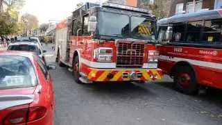 MAJOR MONTREAL FIRE DEPT / TRUCKS RESPONSE - 11/12/13