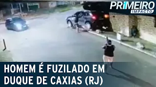 Homem de 66 anos é fuzilado por criminosos no RJ | Primeiro Impacto (28/03/22)