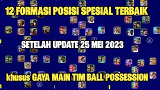 INILAH 12 FORMASI TERBAIK KHUSUS TAKTIK BALL POSSESSION DI EFOOTBALL 2023 MOBILE