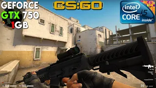 CSGO Test On GTX 750 1GB | i5 4590 + GTX 750 | 1080p Gameplay