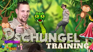 DSCHUNGEL WORKOUT - Bewegungsreise für Kinder (Training ohne Geräte) 😃💪🏻