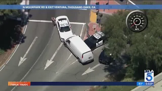 Carjacking suspect in custody after wild chase through San Fernando Valley