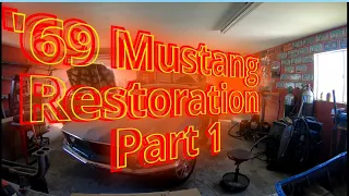 69 Mustang  Restoration Part 1