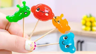 Mini Animal Jelly 🐛 How to Make Cutest Miniature Color Animal Jelly | Miniature Jelly