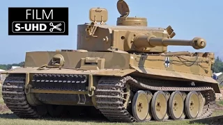 German WW2 TIGER tank Great Sound Tiger Tank in action- filmed in 4K S-UHD