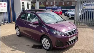 PEUGEOT 108 1.0 ACTIVE TOP 3d 68 BHP 2015(65) 54,454 Miles.