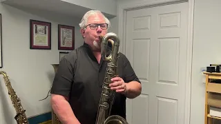 Adolphe sax baritone saxophone c. 1860 demonstration