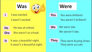WAS vs WERE 🤔| How to use the verb correctly | English grammar