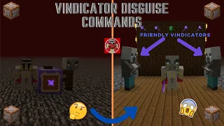 Command Block Tutorial #94: Vindicator Disguise Commands in Minecraft (1.16+)