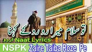 Very Heart Touching  Best Durood O Salam | Tu Salam Mera Ro Ro Ke Kehna | Naat urdu Lyrics @NSPK-