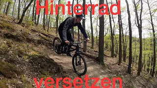 Hinterrad versetzen mit dem Mountainbike | Spitzkehren fahren | MTB Fahrtechnik