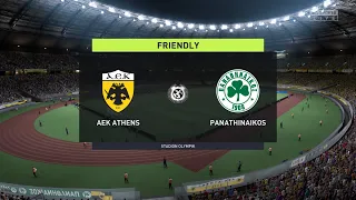 FIFA 22 | AEK Athens vs Panathinaikos - Stadion Olympik | Gameplay