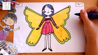 Как нарисовать принцессу ФЕЮ | Как нарисовать ФЕЕЧКУ девочку | Няня Уля