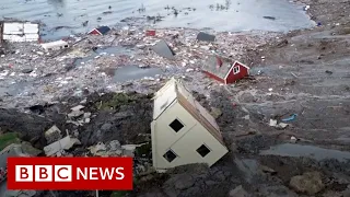Norway landslide: Buildings swept away in Alta disaster - BBC News