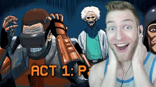 THERE'S A SKELETON!! Reacting to "Half-Life VR but the AI is Self-Aware (ACT 1: PART 2)"