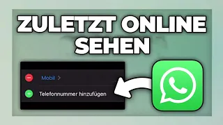 Whatsapp zuletzt online sehen & herausfinden wer online ist - Tutorial