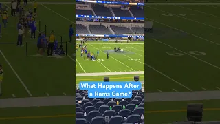 Removing the Rams Logos from the Field at SoFi Stadium #shorts #rams #larams #sofistadium