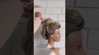 Wedding updo hairstyle tutorial for long hair