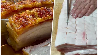 Super Crispy Roasted Pork Belly Recipe