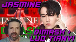 Gamer's FIRST TIME Hearing a Vocaloid with Dimash! || Dimash & Luo Tianyi - Jasmine Reaction