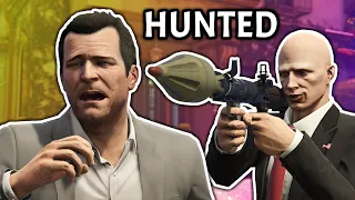 GTA 5 but I'm hunted by a Hitman