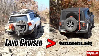 TOYOTA Land Cruiser 200 vs. Jeep Wrangler Rubicon - Off-road comparison