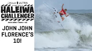 John John Florence Goes Perfect In Haleiwa Final | Michelob ULTRA Pure Gold Haleiwa Challenger