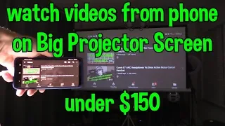How To connect a Phone to any HD Projector