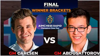 🔴Magnus Carlsen vs Nodirbek Abdusattorov | Aimchess Rapid 2023 | Final (winner brackets)